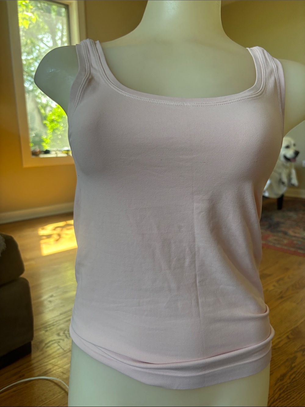 Soma Pale Pink Scoop Tank Top size M
